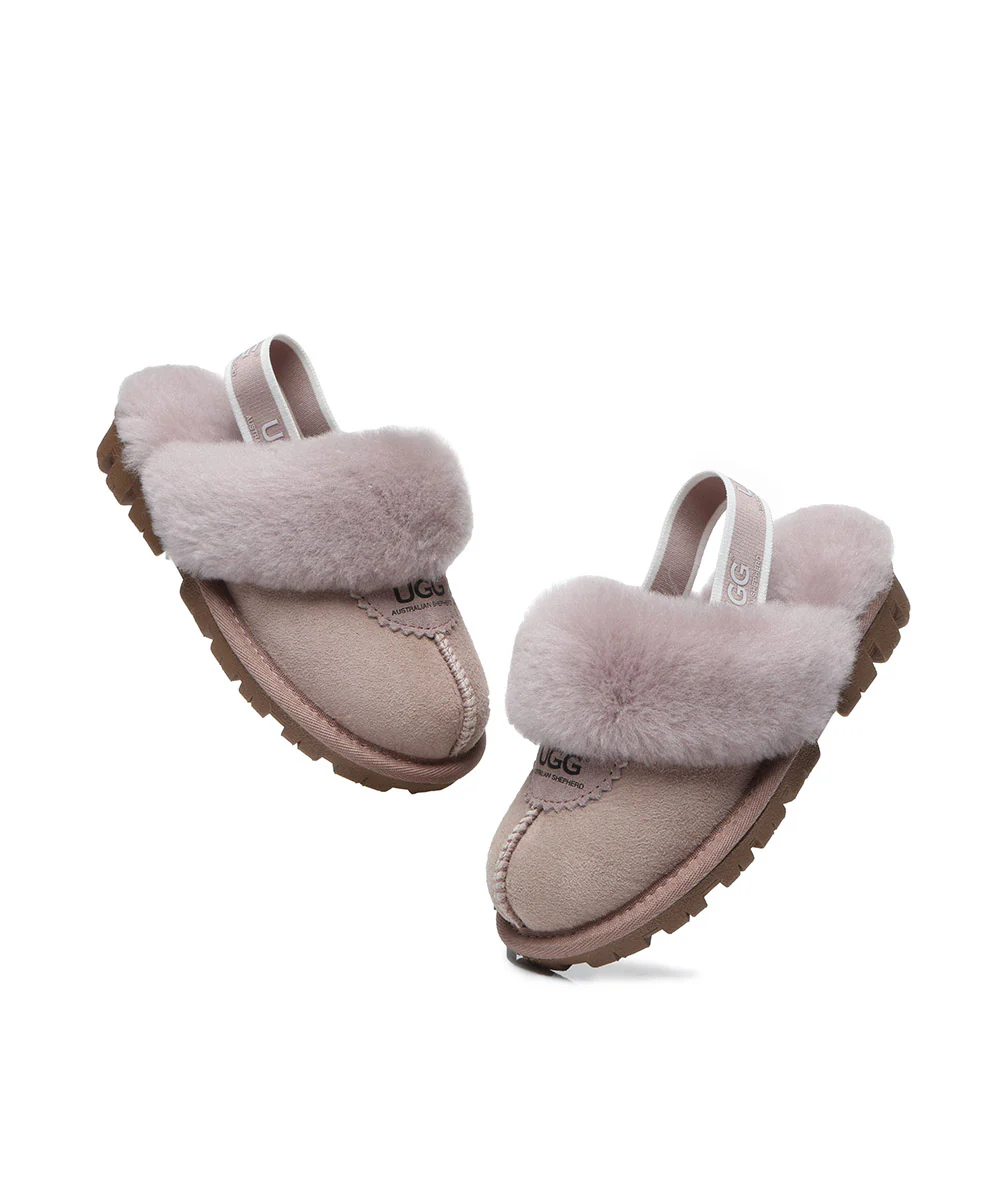Kid’s Banded Scuff UGG Slippers - Image 11