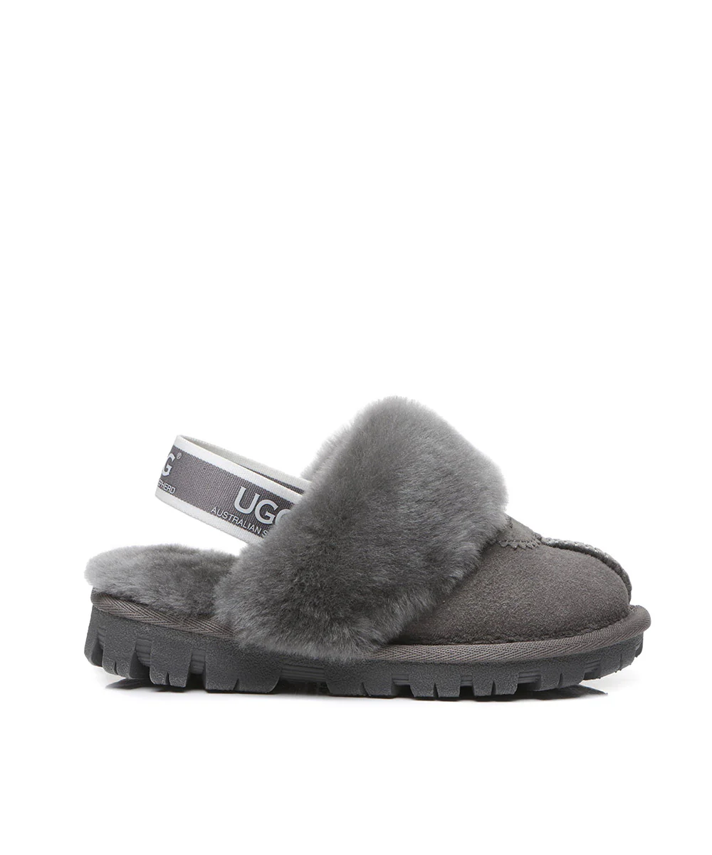 Kid’s Banded Scuff UGG Slippers - Image 12