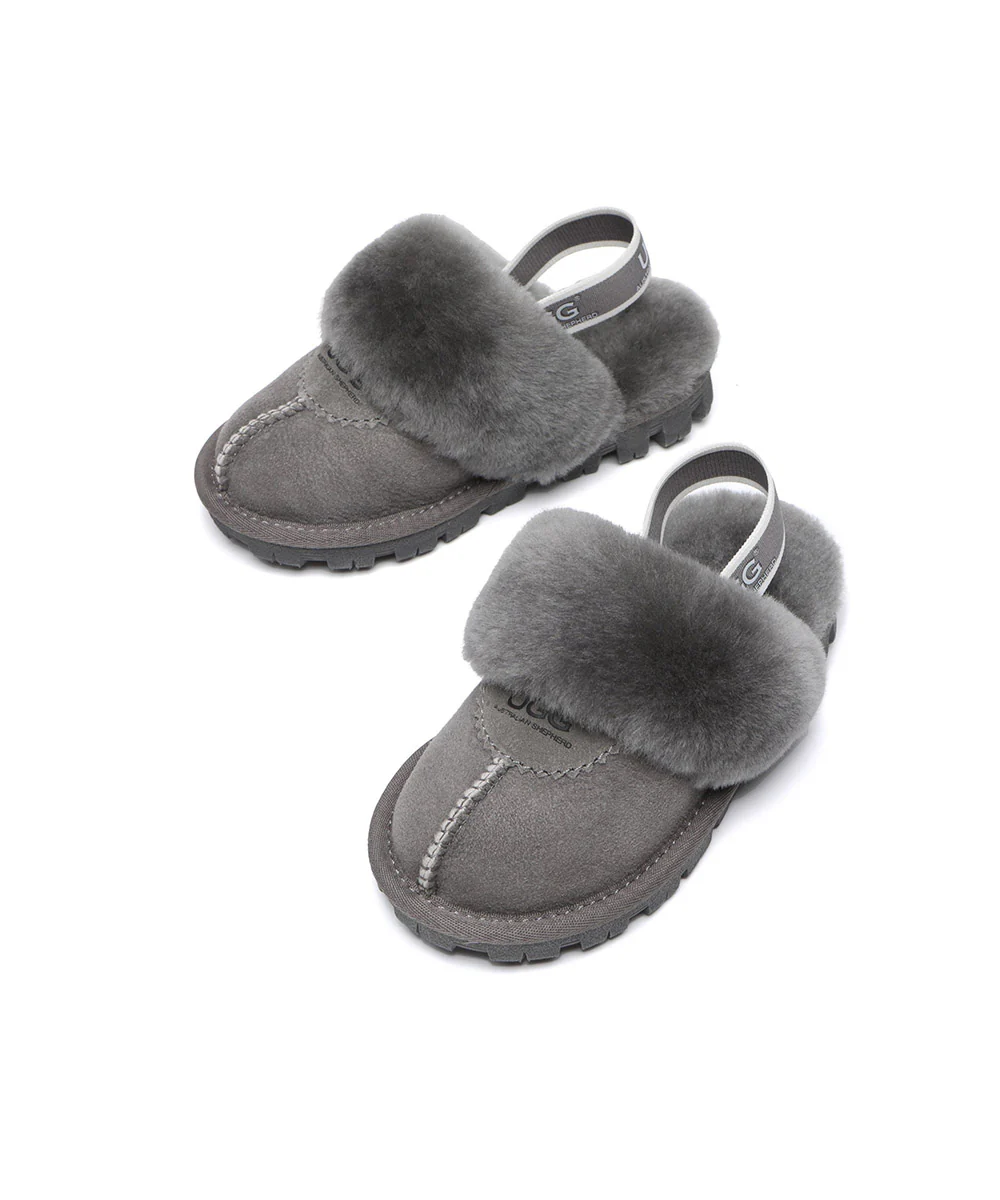 Kid’s Banded Scuff UGG Slippers - Image 15