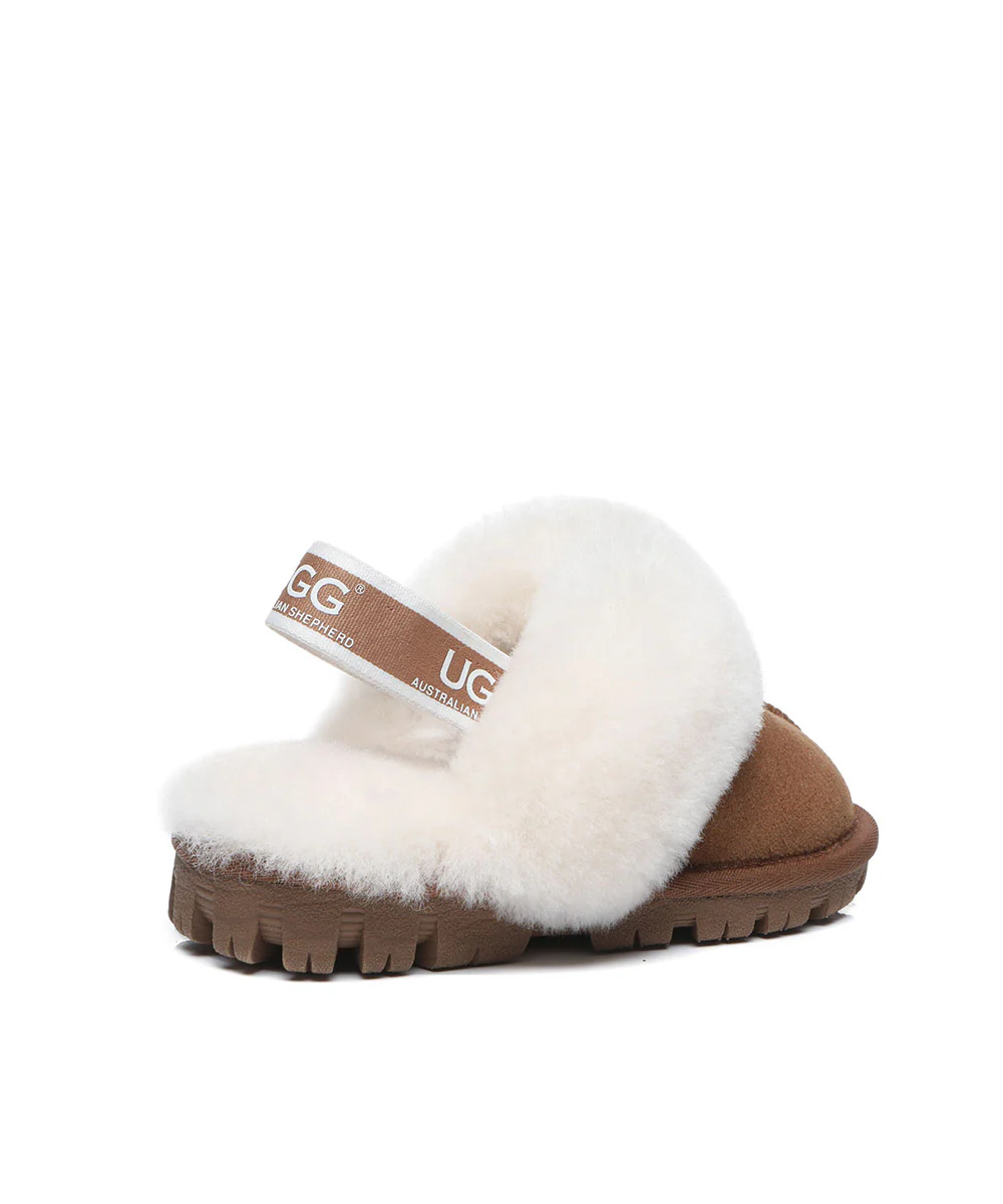 Kid’s Banded Scuff UGG Slippers - Image 3