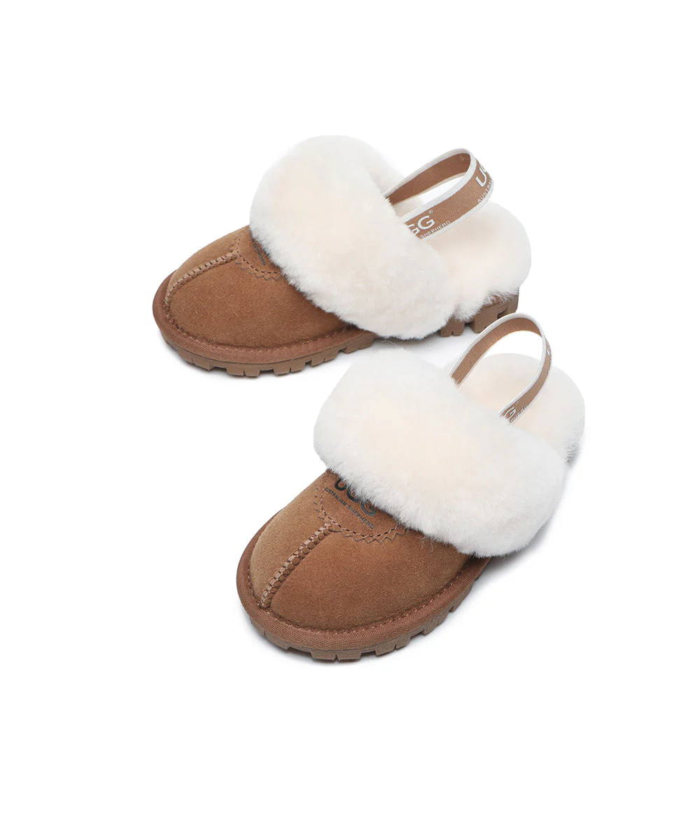 Kid’s Banded Scuff UGG Slippers - Image 5