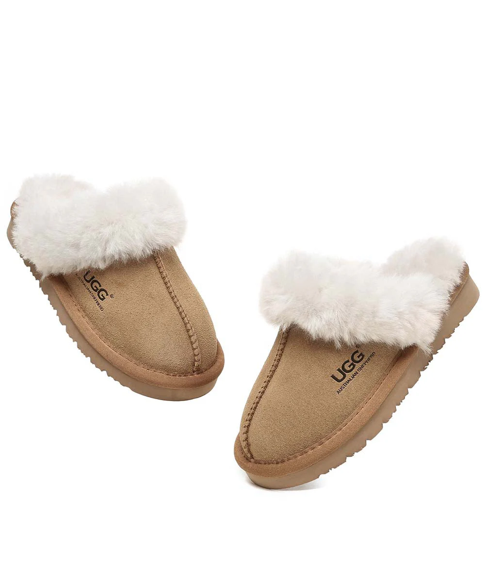 Kid’s Fuzzy UGG Slippers - Image 5
