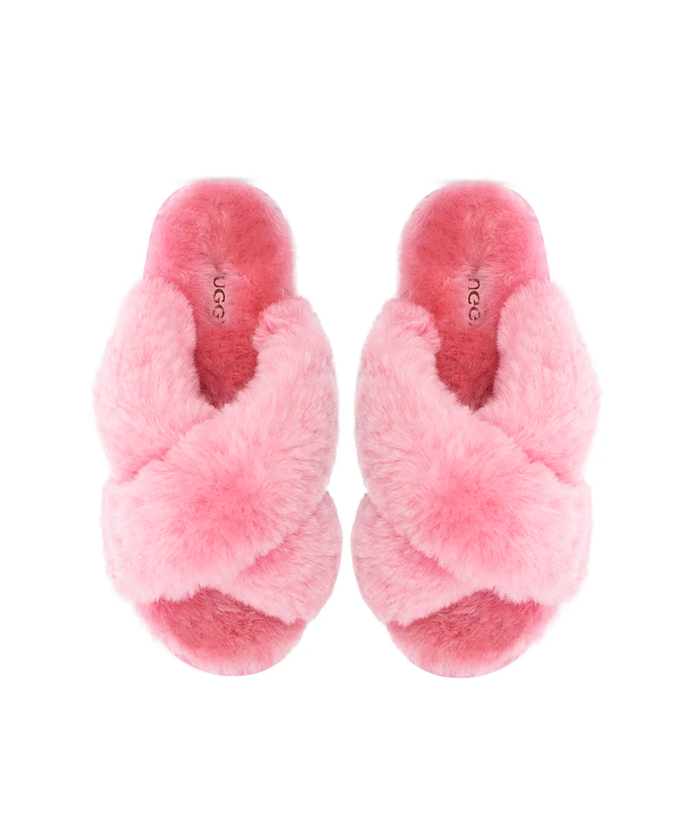Women's UGG Premium Cross Over Slippers - Image 12